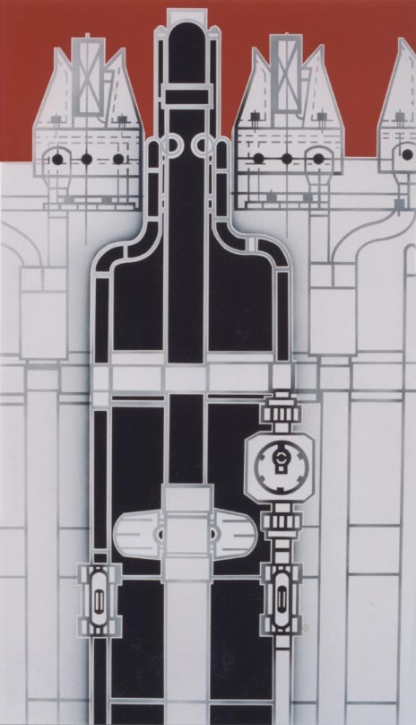 1999 DAS PORTRÄT | Analyse CXXVII | Mischtechnik | 140 x 80 cm